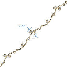 Браслет из желтого золота c бриллиантами