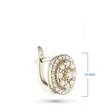 Серьги из желтого золота