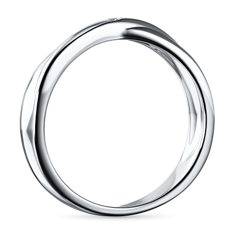 Обручальное кольцо из серебра