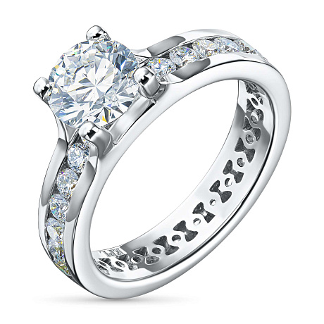 Кольцо из белого золота