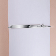 Браслет из серебра с бриллиантом