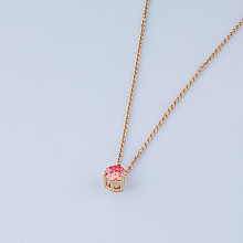 Подвеска из желтого золота с бриллиантом