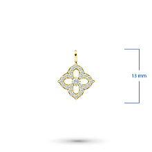 Подвеска из желтого золота c бриллиантами