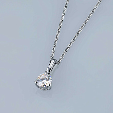 Подвеска из серебра с бриллиантом