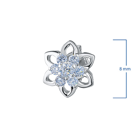 Пусеты из серебра