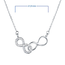 Колье из белого золота с бриллиантами