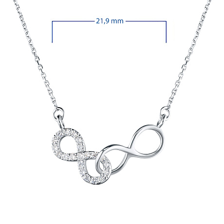 Колье из белого золота с бриллиантами