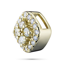 Подвеска из желтого золота c бриллиантами