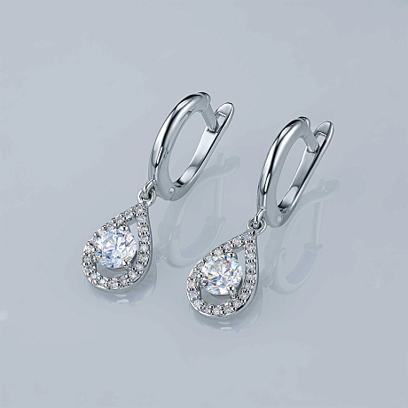 Серьги из белого золота