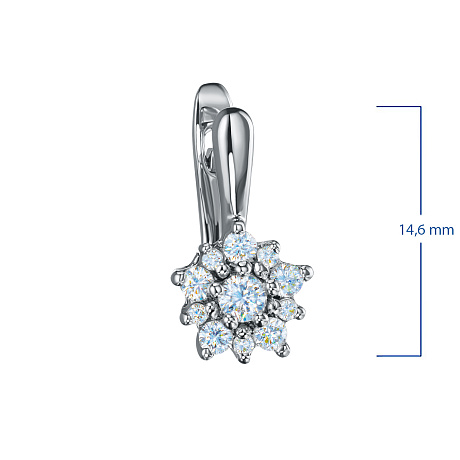 Серьги из белого золота