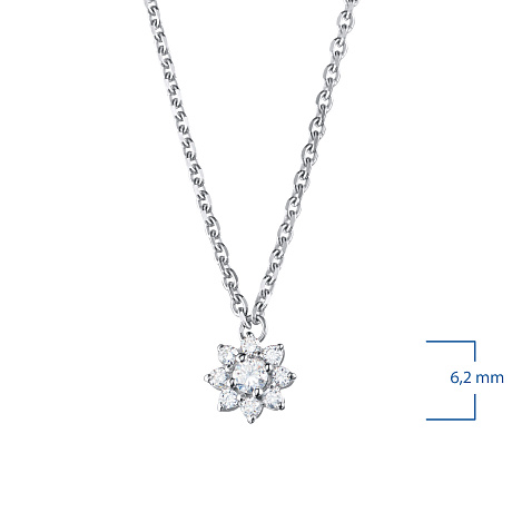 Колье из белого золота