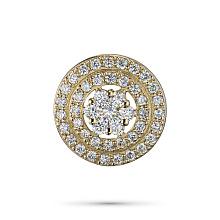 Подвеска из желтого золота c бриллиантами