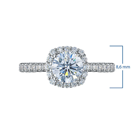 Кольцо из белого золота