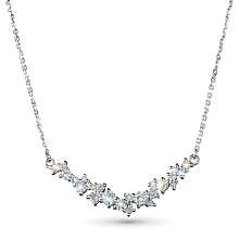 Колье из белого золота c бриллиантами