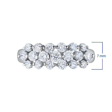 Кольцо из комбинированного золота с бриллиантами