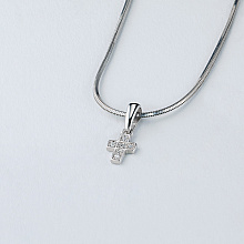 Подвеска из серебра с бриллиантами