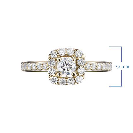 Кольцо из желтого золота