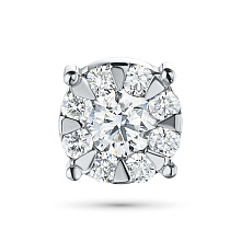 Подвеска из комбинированного золота с бриллиантами