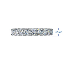 Кольцо из белого золота c бриллиантами