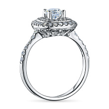 Кольцо из белого золота c бриллиантами