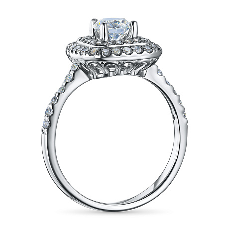 Кольцо из белого золота