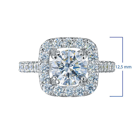 Кольцо из белого золота