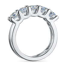 Кольцо из серебра c бриллиантами