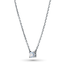 Колье из серебра с бриллиантом