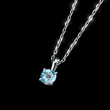 Подвеска из серебра с топазом