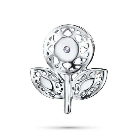 Классическая подвеска из серебра