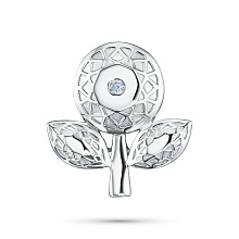 Подвеска из серебра с бриллиантом