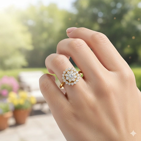 Кольцо из желтого золота