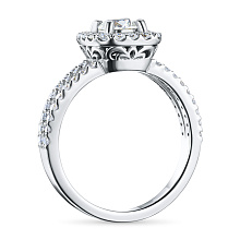 Кольцо из белого золота