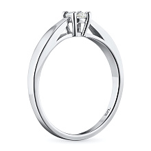 Кольцо из серебра с бриллиантом