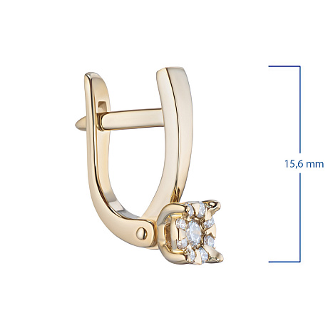 Серьги из желтого золота