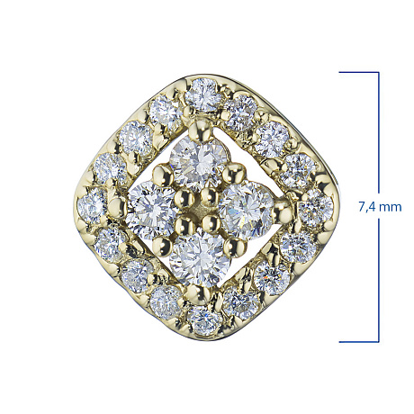 Подвеска из желтого золота