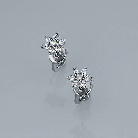 Пусеты из серебра