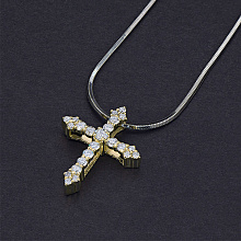 Подвеска из желтого золота c бриллиантами