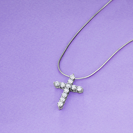 Подвеска из белого золота