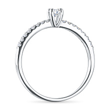 Кольцо из белого золота c бриллиантами