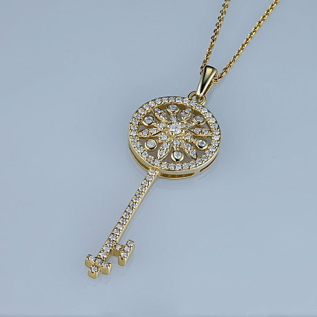 Подвеска из желтого золота