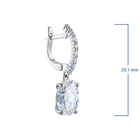 Серьги из белого золота