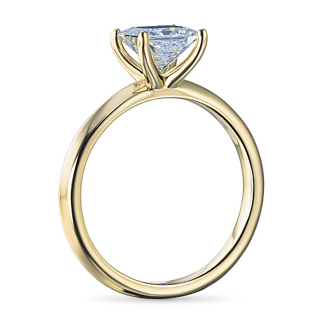 Помолвочное кольцо из желтого золота