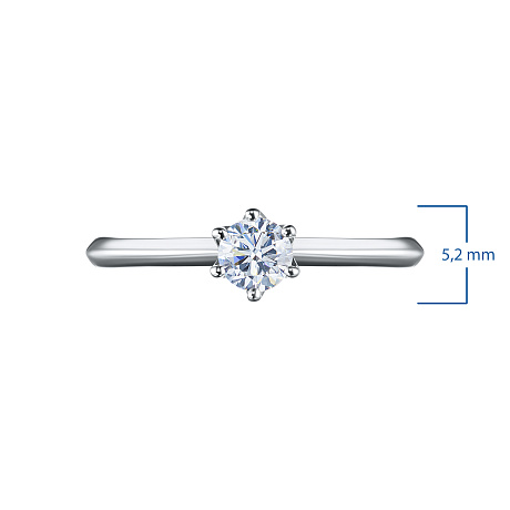 Помолвочное кольцо из серебра