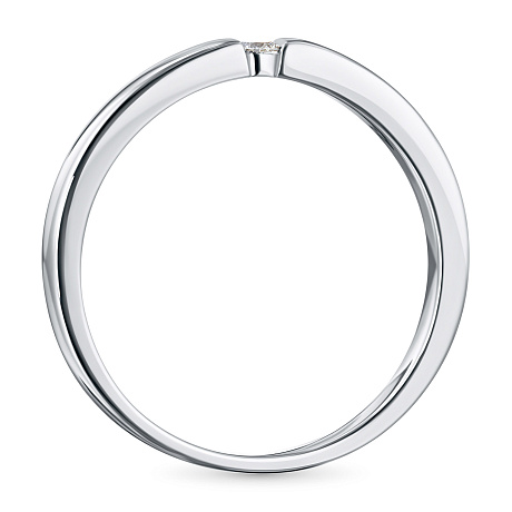 Обручальное кольцо из серебра