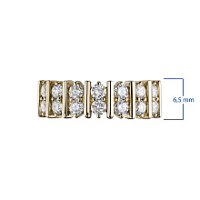 Кольцо из желтого золота c бриллиантами