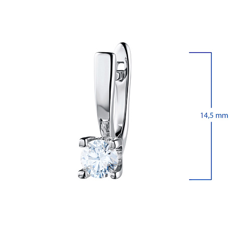 Серьги из белого золота