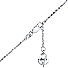 Колье из белого золота c бриллиантами выращенными