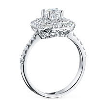 Кольцо из белого золота c бриллиантами