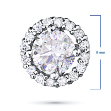 Подвеска из комбинированного золота с бриллиантами